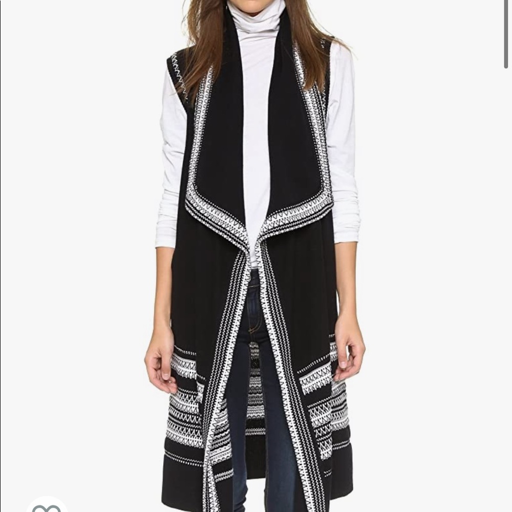 Vince Women's Textured Drape Front Vest